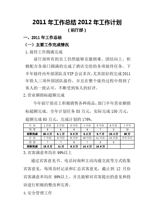 office 2011年工作总结