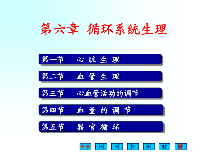 生理学精品课件：第6章  循环系统生理