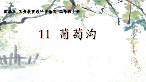 二年级上册语文课件- 《11.葡萄沟》 部编版 (23页PPT)