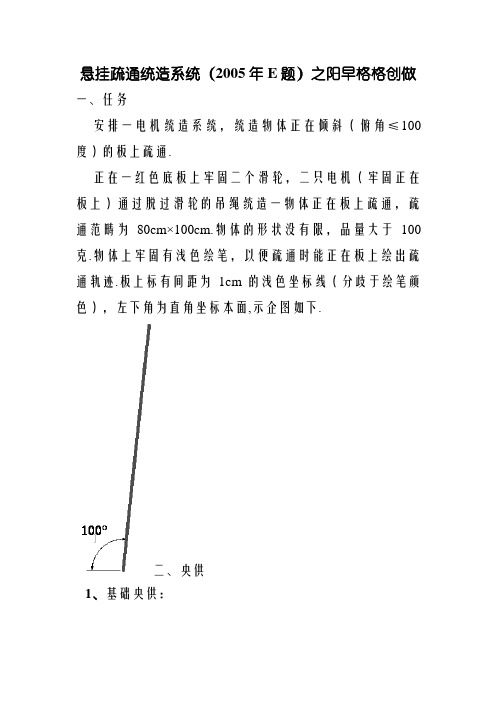 悬挂运动控制系统(E题)