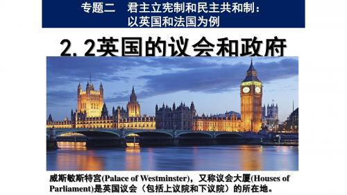 2.2英国的议会和政府