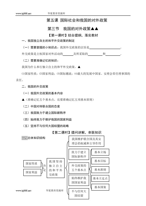 第五课 国际社会和我国的对外政策2