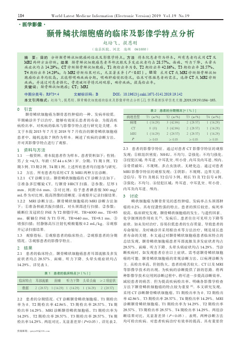 颞骨鳞状细胞癌的临床及影像学特点分析