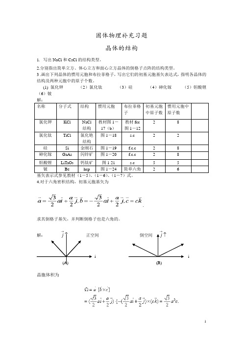 固体物理习题12