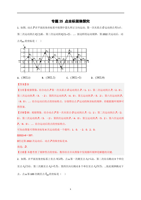 点坐标规律探究(解析版)