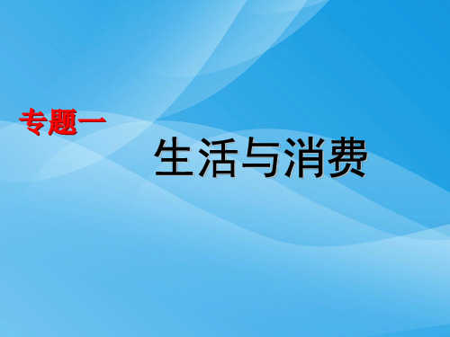 高三政治二轮复习：生活与消费PPT课件 人教课标版