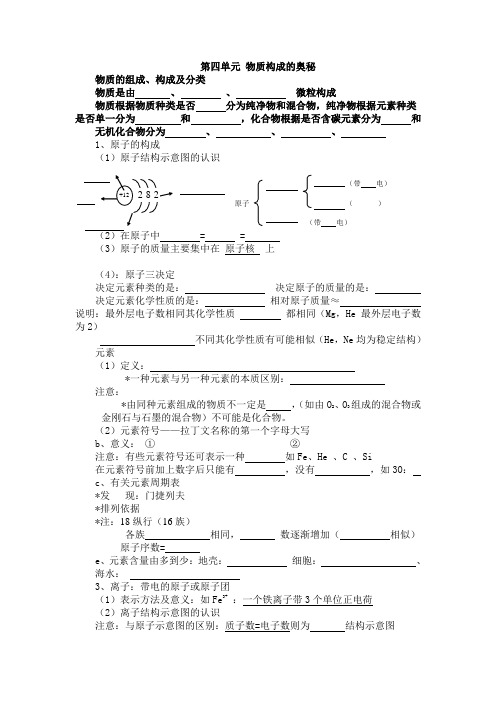 第四单元 物质构成的奥秘