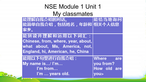 外研新标准七年级上 Module 1 Unit 1(共17张PPT)