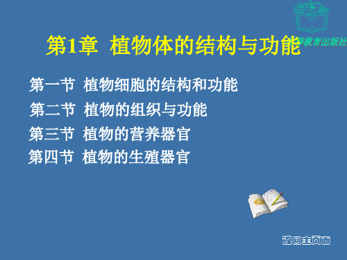 植物生产与环境---第一章植物细胞的结构与功能