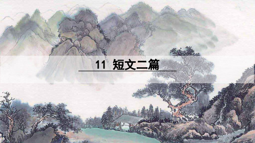 统编版八年级语文上册第11课《短文二篇》优质课件