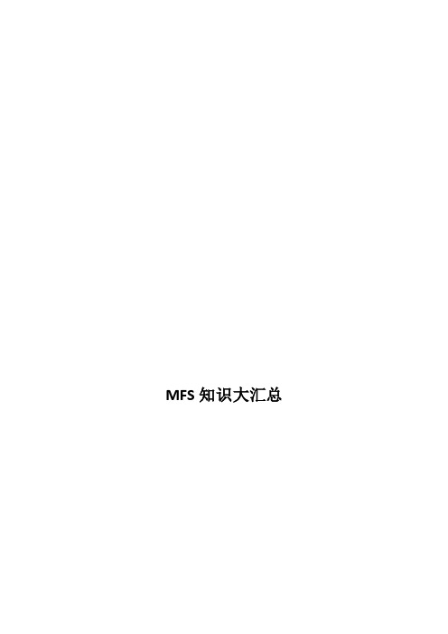 MFS知识大汇总