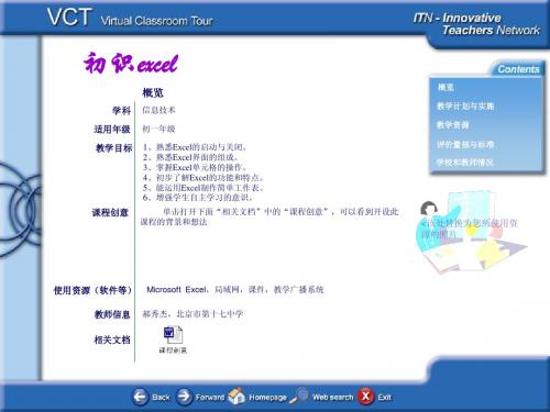 VCT--初识excel