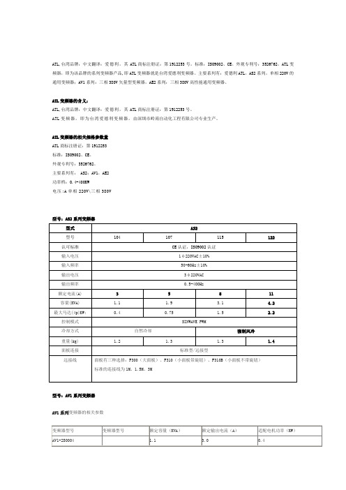 ATL变频器