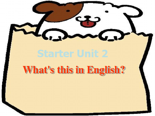 人教版七年级英语上册starterunit2课件