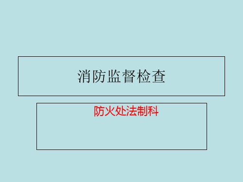 消防监督检查 ppt课件