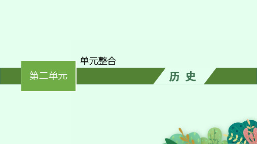 高中历史选择性必修第3册 第二单元 丰富多样的世界文化 单元整合