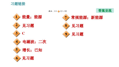 人教版九年级下册物理课件第22章22.1能源