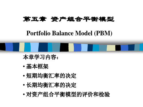 《第五章 资产组合平衡模型 》详解课件