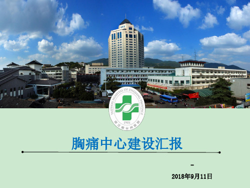 胸痛中心汇报 ppt课件