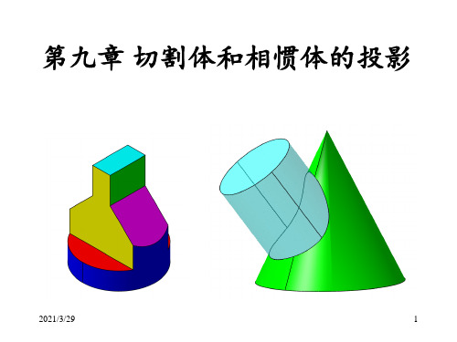 切割体和相惯体的投影(课堂PPT)