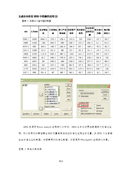 主成分分析在SPSS中的操作应用(详细步骤