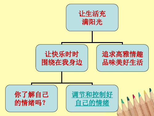 思想品德：13.2《调节和控制好自己的情绪 》课件(鲁教版七年级下)