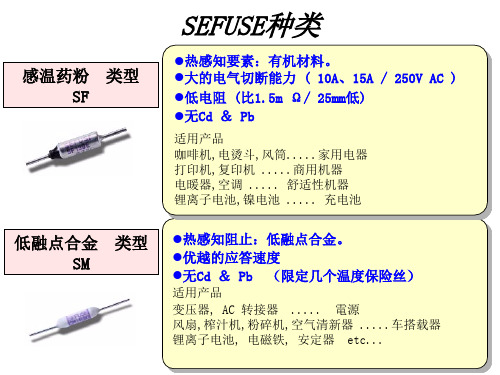 温度保险丝结构、性能、品质知识大全