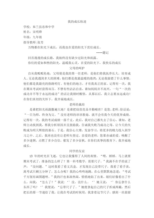 我的成长轨迹--