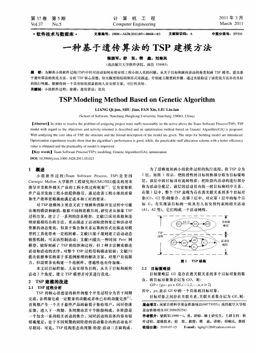 一种基于遗传算法的TSP建模方法