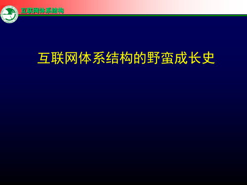 互联网体系结构的野蛮成长史