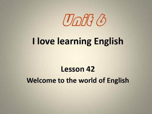 Unit6《I love learning English》课件2(13页)(冀教版