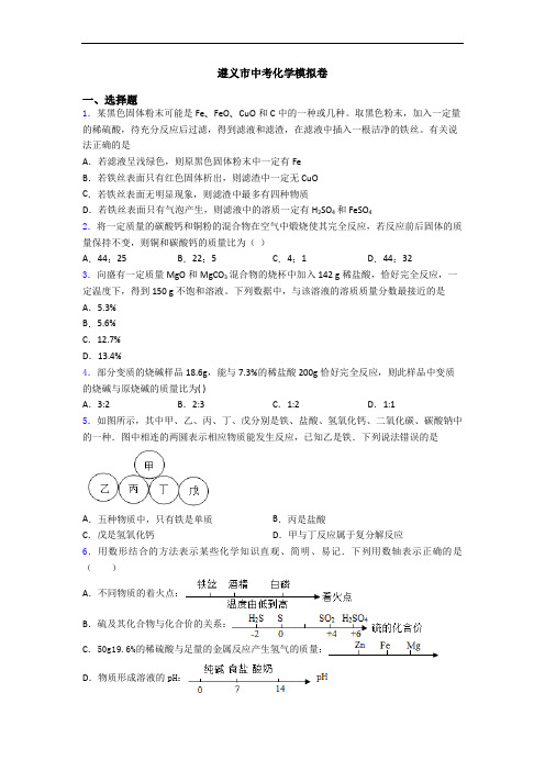 遵义市中考化学模拟卷