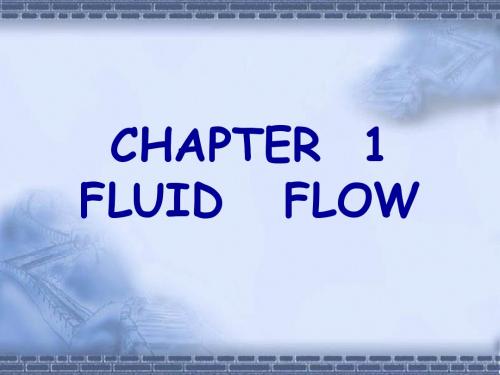 FLUID FLOW化工原理英文 单元操作 流体