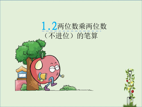 第2课时 两位数乘两位数(不进位)的笔算
