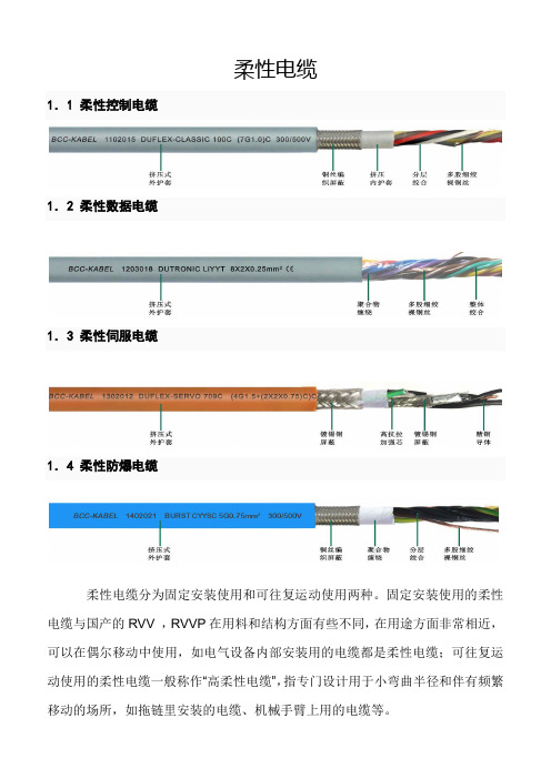 柔性电缆型号、规格、参数、应用免费下载