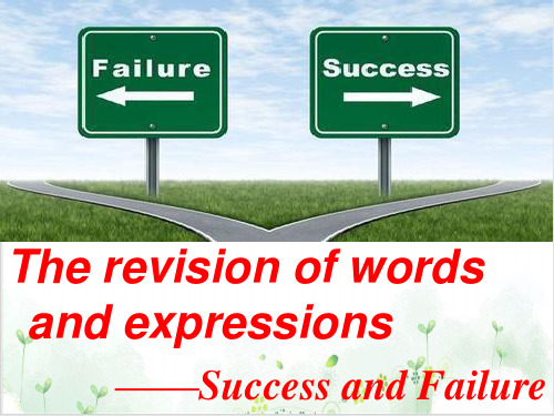 译林英语必修四Unit2The revision of words and expressions 