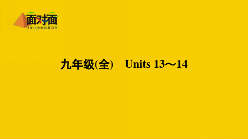 24. 九年级(全) units 13~14