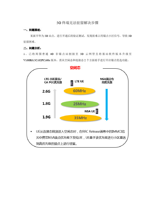 【精选】5G终端无法驻留解决步骤