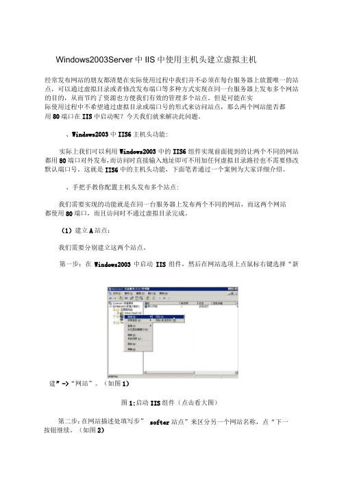 Windows_2003_Server中IIS中使用主机头建立虚拟主机