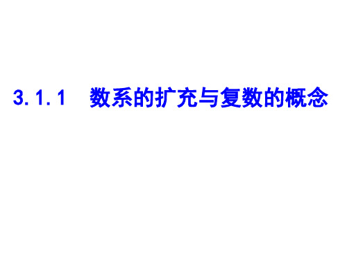 311数系的扩充与复数的概念课件---高二数学人教A版选修2-2第三章