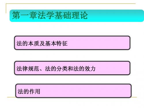 法学基础理论