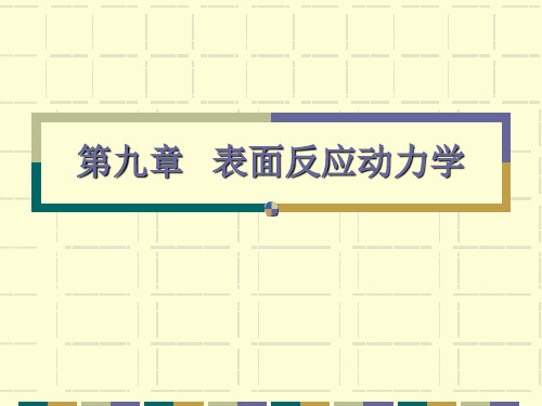 化学动力学第九章表面反应动力学