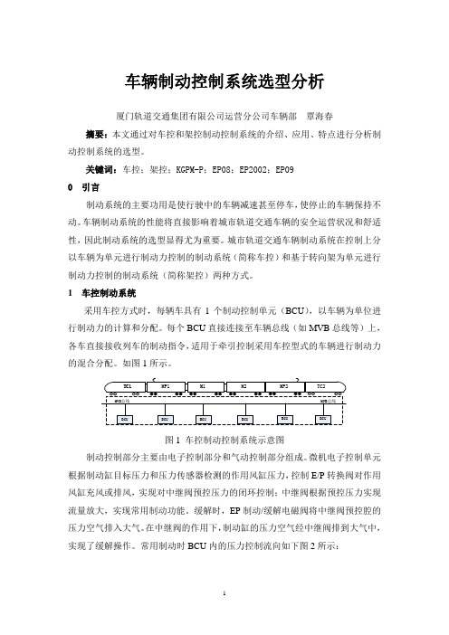 3-车辆制动控制系统选型分析要点