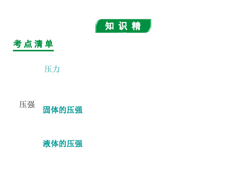 广东省2019年中考物理总复习课件:第七章-第一节-固体压强-液体压强(共36张PPT)