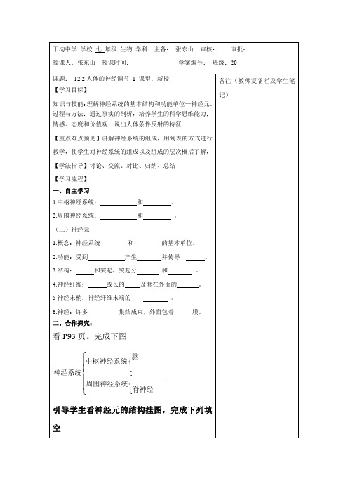 12.2 人体神经调节1