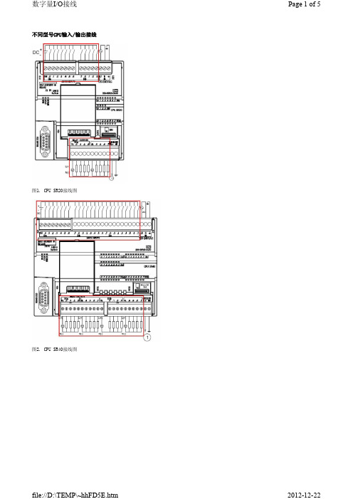 S7-200 SMART PLC 输入输出信号接线图