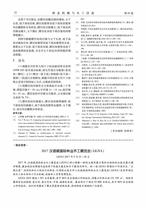 2017汉诺威国际林业木工展览会(LIGNA)