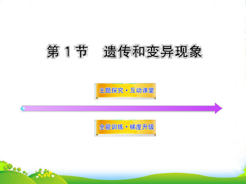 八年级生物上册 第二十章 第一节 遗传和变异现象课件 北师大版