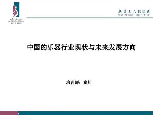 中国的乐器行业现状与未来发展方向