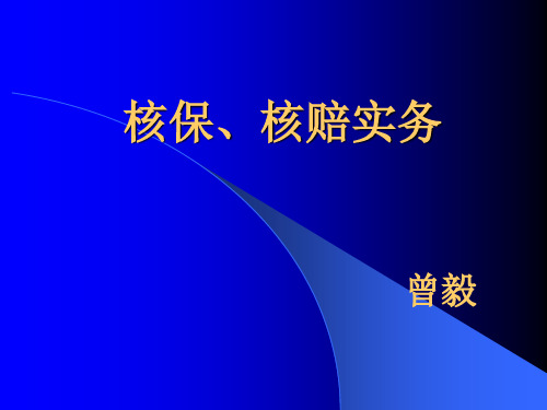 核保、理赔实务